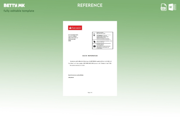 Референтен шаблон за затворање во модерен стил Шпанија Сантандер